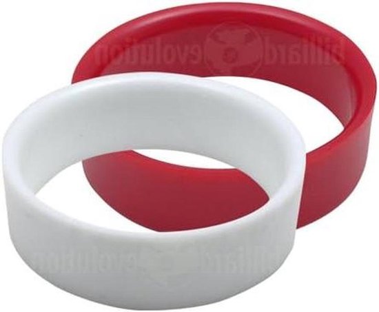 Tafel Gaten Voeringen - Pooltafel Onderdelen - Sport Spel - Set van twee - 2-1/2 inch - Rood en Wit