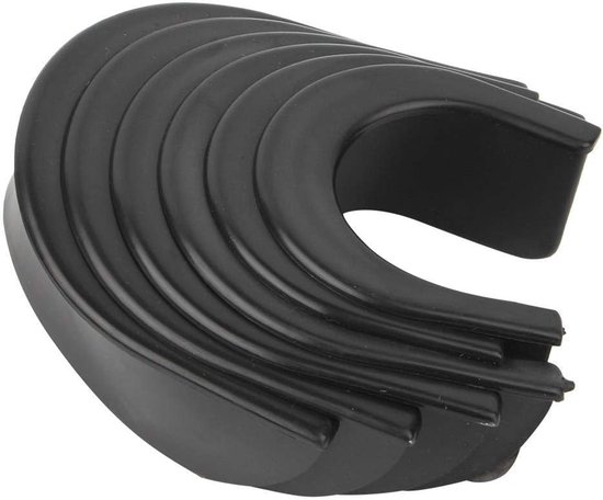 Tafel Laken - Biljart Randen - Poolen - Slijtvast Rubber - 6 Stuks - Zwart