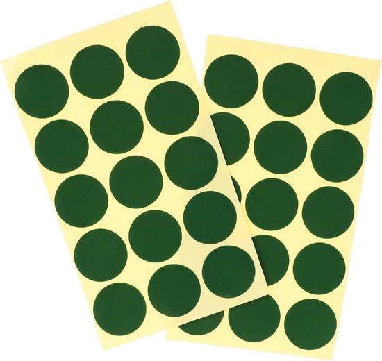 Tafel Markers - Groene Stickers - Biljart Spellen - Zelfklevend Papier - 2 Vel - Groen
