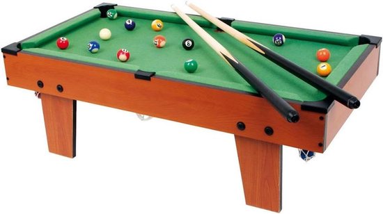 Tafelbiljart Maxi - Mini Pooltafel - Spelenderwijs Leren - Inclusief Alle Accessoires - 364 Kilogram - Groen