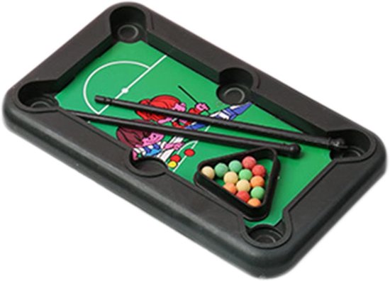 Tafelbiljart - Mini biljartspel - Gezinsspel - Compact indoor speelset - 15 x 9 x 12 cm - Niet gespecificeerd