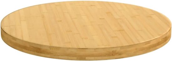 Tafelblad, rond, diameter 60 x 4 cm, gelakt, veelzijdig inzetbaar als salontafelblad, bijzettafel of plank, onderhoudsvriendelijk gelakt oppervlak, robuust