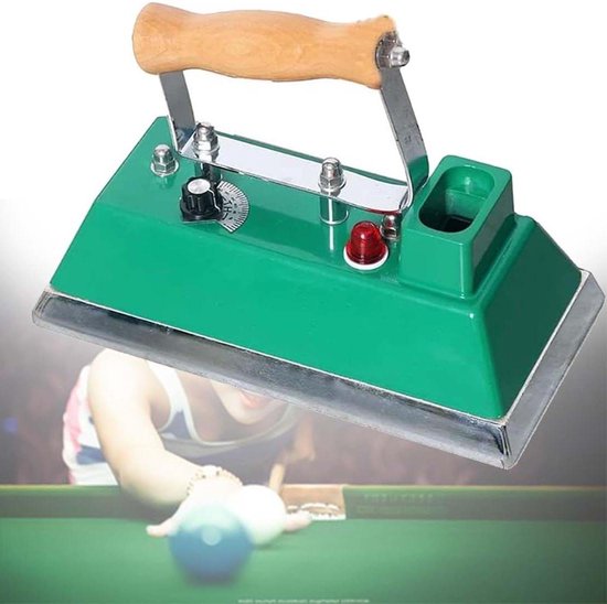 Tafelkleed Strijkijzer - Pooltafel Onderhoud - Biljart Tafel Onderhoud - Instelbare Temperatuur - 243mm - Zwart