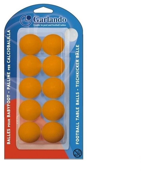 Tafelvoetbal balletjes 33 mm - oranje Garlando