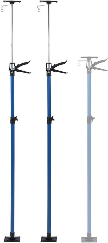 Telescopische gipsplaten ondersteuning rekwisieten 115-290cm 2 stuks staal snel verstelbare ondersteuning paal verlengstang, ondersteunt tot 30 kg, bouwgereedschap voor kast plafond deur frame