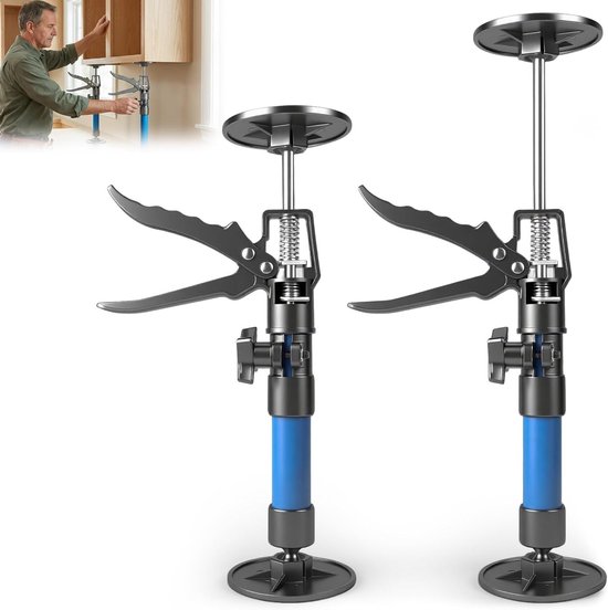 Telescopische Plafondsteunen, Verstelbare Hoogte van 30 - 59 cm, Geschikt voor Kasten, Gyproc en Deurlijsten, Duurzaam IJzer en Nylon