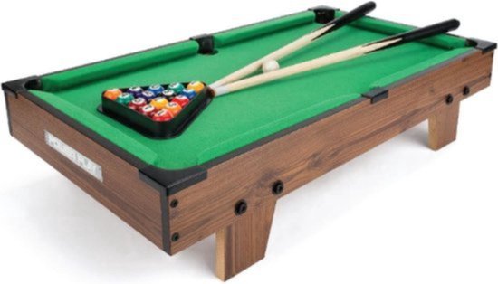 Thuys - Mini Pooltafel voor Thuis - Inklapbaar - Snookertafel - Voor Volwassenen & Kinderen - Compact & Draagbaar Design - Incl. Ballen, Keuen, Krijt & Driehoek - Complete Set van Thuys