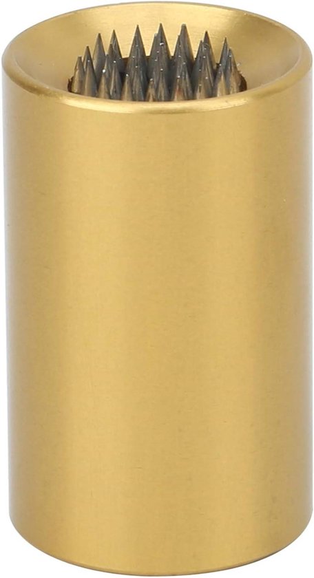 Tip Shaper voor Biljartkeu - Aluminium Pool Tip Shaper - Scuffer Tool - Geel - 30x18mm van Merkloos