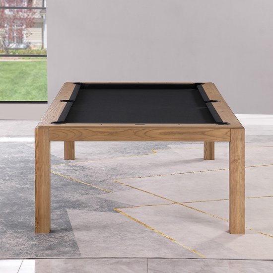 Top Table Lexor Pooltafel Dinner Design Vintage Oak 7FT van T