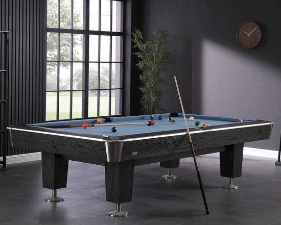 Top Table Lexor Pooltafel X-Treme II Black Wood Steel 8FT van T