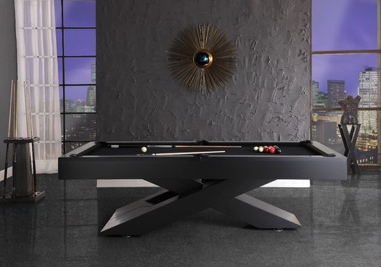 Top Table Pooltafel X-ONE Black 8FT van Merkloos