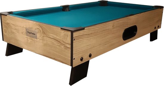 TopTable 8-Ball Topper Wood - Tafelmodel Pooltafel van T