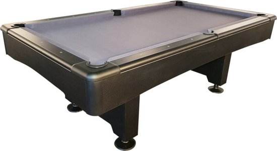 TopTable Break Matte Black Pooltafel 8ft - 3 delig Leisteen van T