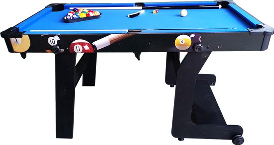 TopTable Fun Fold-Up 5ft - Gemakkelijk Opklapbare Pooltafel van T
