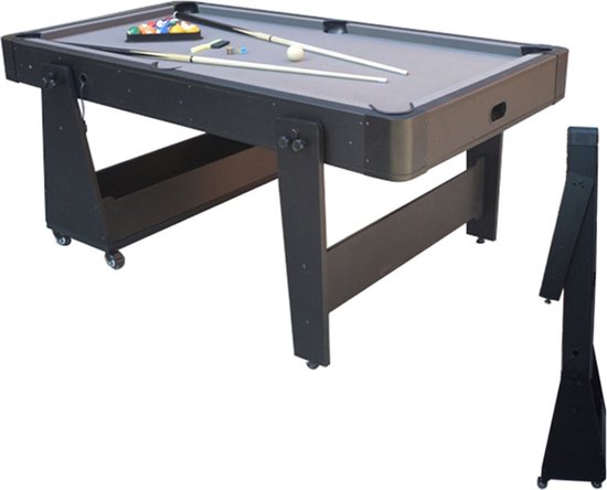 TopTable Magiq Easy-Mobile 6,5ft - Pooltafel Opklapbaar & Verrijdbaar van T