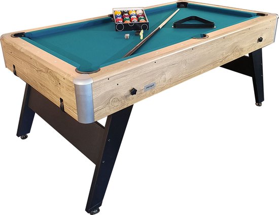 TopTable Magiq Wood 6,5ft - Gemakkelijk Opklapbare Pooltafel van TopTable