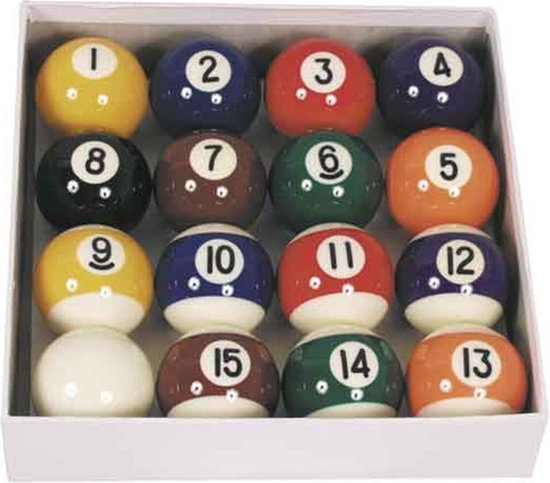 TopTable Poolballen A-Klasse 57,2mm - Set Poolballen van T