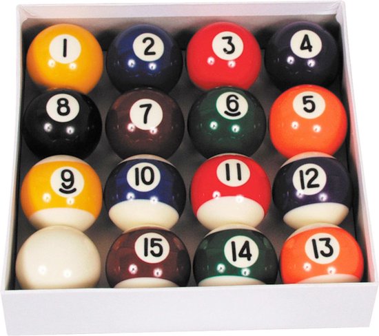 TopTable Poolballen Economy 57,2mm - Set Poolballen van Merkloos