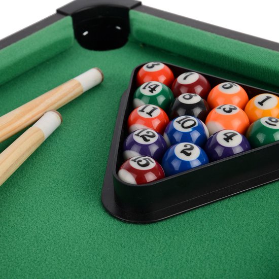 Toyrific Poolbiljarttafel 51 Cm Bruin 20-delig