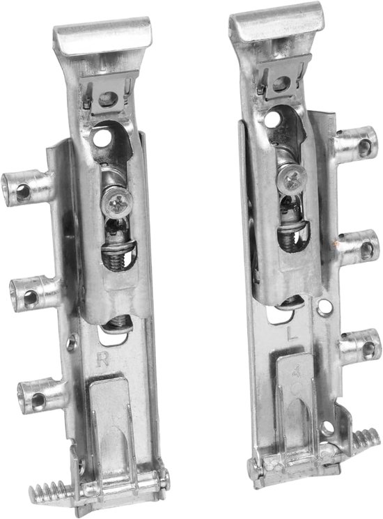 TRASER-6 Paar Verstelbare Onzichtbare Hangers voor Opgehangen Meubels - DIN 68840 Gecertificeerd - Nikkel Materiaal - 65kg Draagvermogen - Eenvoudige Installatie - Complete Montageset
