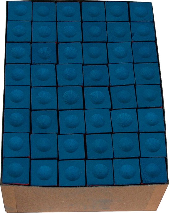 Triangle biljart krijt blauw (144st.) van Merkloos