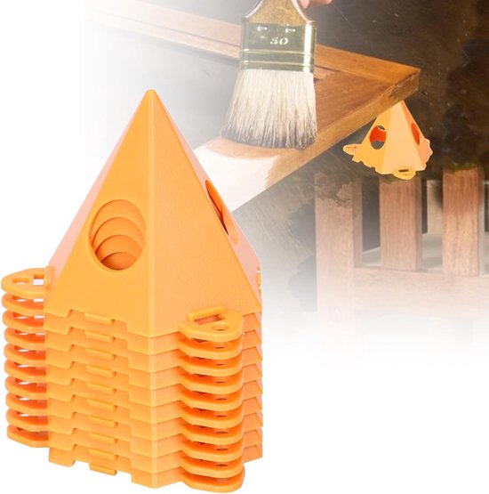 Triangulaire Plastic Voetstand voor Houtbewerking - 10 Stuks - Verfstand voor Schilderen, Stabiele Ondersteuning en Creatief Werk