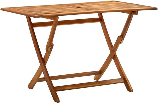 Tuintafel 120x70x75 cm massief hout acacia