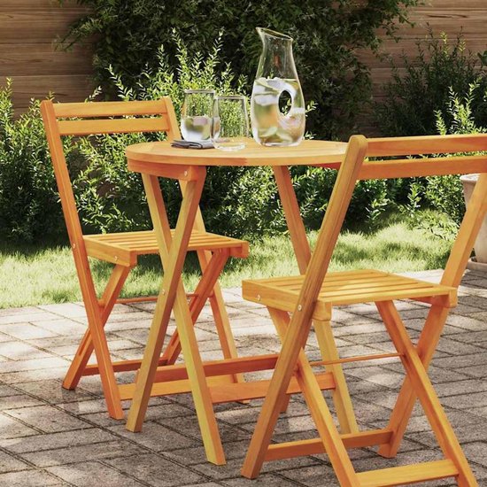 Tuintafel acacia natuur 60 x 60 x 72 cm