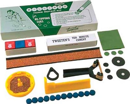 Tweeten Deluxe Cue Tip Reparatieset Biljart Pool Stick