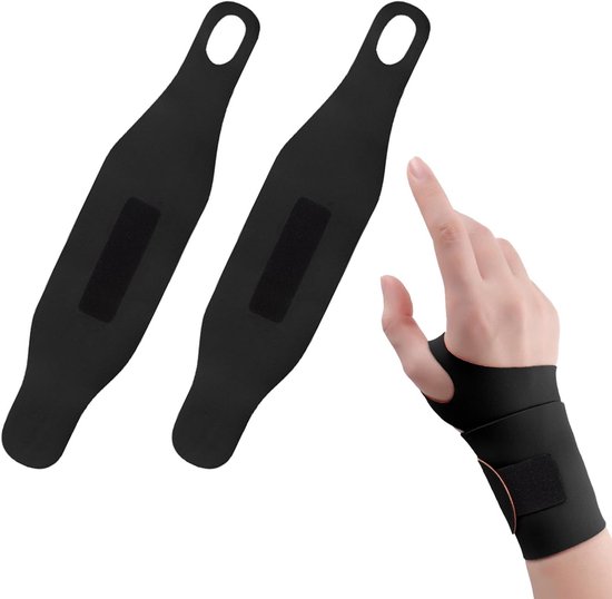 Ultra Dun Verstelbare Polsbandages voor Links en Rechts, Ademend en Elastisch voor Sport, Werk en Slaap
