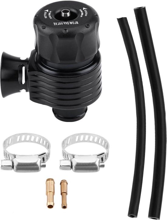 Universal 25mm/1inch Car Aluminum Alloy Blow Off Valve Dump Valve Kit with Adapter Clamp - Horn-shape - High Quality van Universal