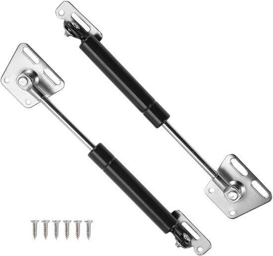 Universele Lift Ondersteuning voor Stutten - Gasveer 7 inch/180mm, 11Ib/50N, 2 Stuks van Carbon Staal in Zwart