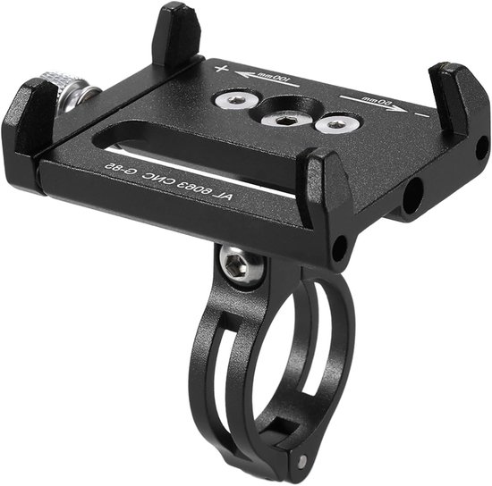Universele Verstelbare Fiets Smartphone Houder voor Apparaten van 3.6 tot 6.2 Inch - Fietsaccessoire, Telefoonhouder, Mobiele Steun