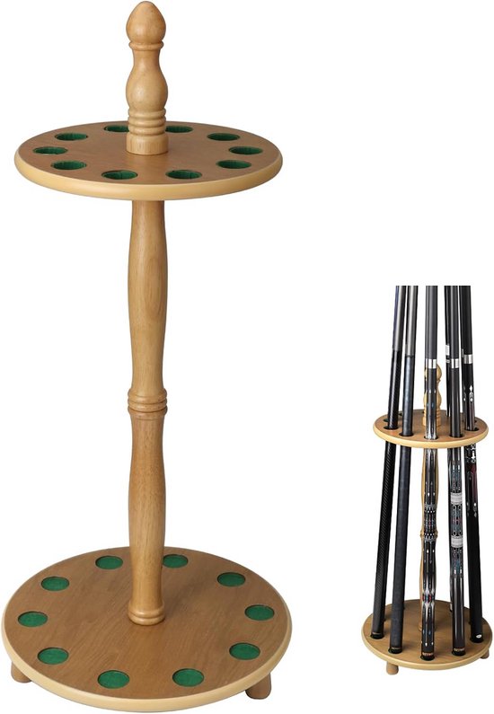Universele Vloerstandaard Keukruk voor 10 Billartkeuen - Keurek voor Pooltafel Accessoires van Merkloos