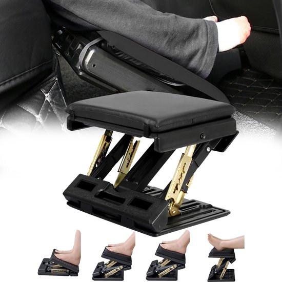 Unyqoos® Ergonomische verstelbare voetensteun met massagefunctie voor comfort overal van Merkloos