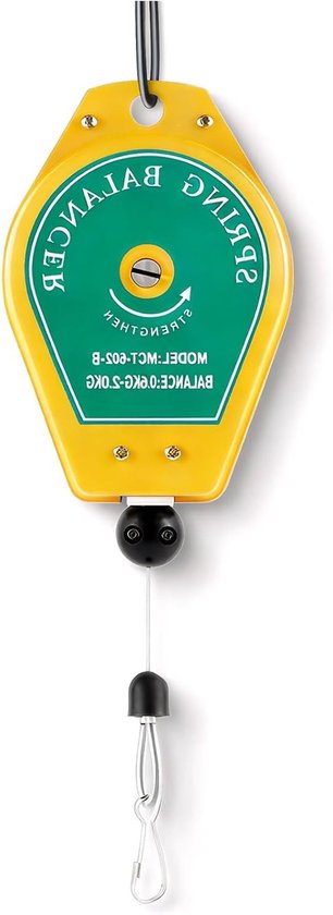 Veerbalancer voor Hanggereedschap - In hoogte verstelbare houder voor assemblagelijn (0.6-2kg) met stevige bevestiging en gebruiksvriendelijke functionaliteit