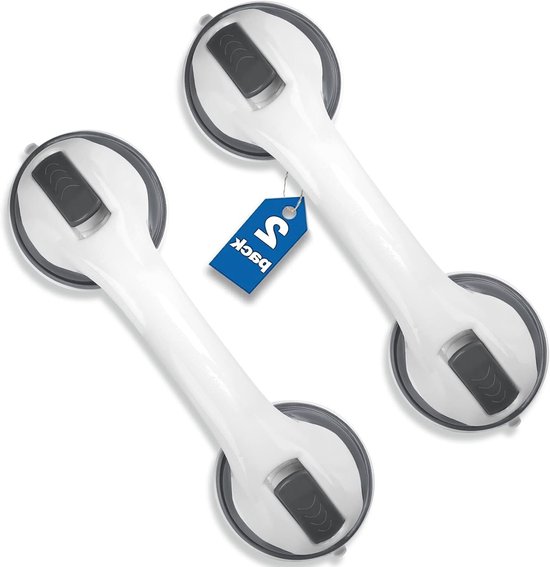 Veilige Douchehandgrepen 2-Pack - 30 cm Antislip Grijpstangen voor Badkamer, Ideaal voor Badveiligheid en Ondersteuning