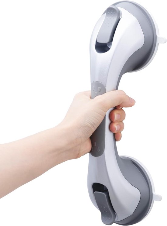 Veiligheidsbeugel voor Badkamer, 31 CM Zilver, Sterke Douche Gripper met Max. Draagkracht van 110KG voor Valpreventie en Ondersteuning