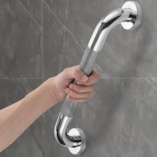 Veiligheidsreling voor Badkamer, Antislip Douchehandgreep van RVS, Geschikt voor Zwakke en Oudere Personen met Letsel