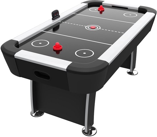 Vente-unique Air Hockey Tafel - 184 x 96,5 x 81,2 cm - Zwart - SKYLER