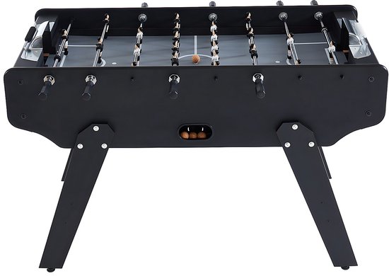Vente-unique Industriële tafelvoetbaltafel in MDF - B153 x D77,6 x H96 cm - Zwart - LIONEL