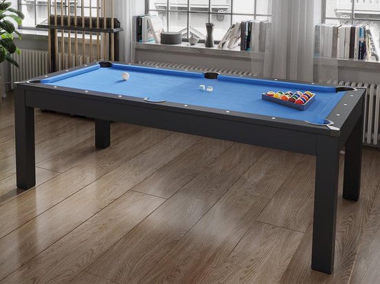 Vente-unique Moduleerbare tafel - Biljart en tafeltennis - L182 x B102 x H80 cm - Zwart - SOUSA L 182.8 cm x H 80.2 cm x D 102.6 cm van Merkloos