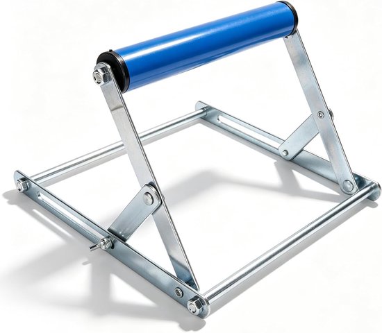Verstelbaar Ondersteuningsframe voor Zaagmachine, Draagbare Tafelzaag Rollerstand, Hoogte 55-135mm, Ideaal voor Houtbewerking en Klussen