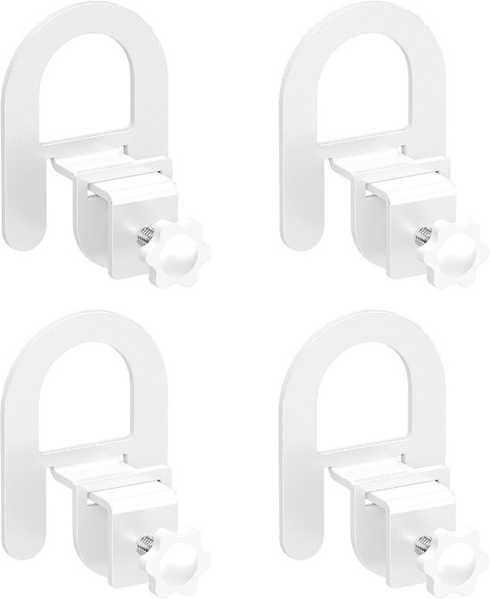 Verstelbare 4-delige antislip matrassteunen voor metalen bedframe, stabilisatoren en zijgrippers voor optimale matrasbeveiliging