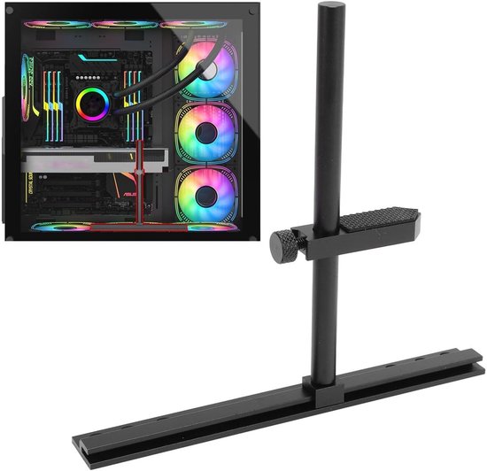 Verstelbare aluminium GPU-steunbeugel tegen doorzakken - Geschikt voor gaming en PC-bouw