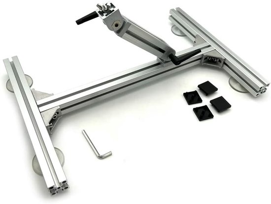Verstelbare Aluminium Steun voor Telescopische Lineaire Actuator met Antislip Voetpad voor DIY Projecten en Motorondersteuning