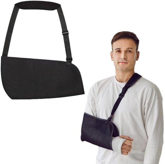 Verstelbare Armloop voor Dames en Heren - Ademend Schouderondersteuning met Mesh voor Blessures aan Pols en Elleboog
