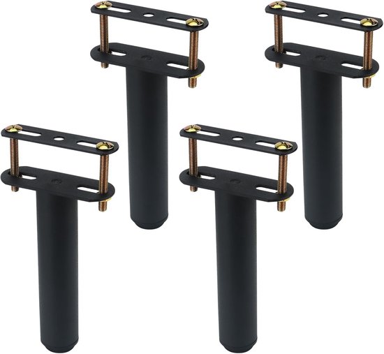 Verstelbare Bedpoten 18-33cm - 4 Stuks Zware Metalen Meubelsteun voor Sofa, Tafel en Stoelen - Ideaal voor Vervanging van Bedframe en Kasten