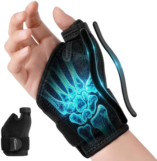 Verstelbare Duimspalk voor Rechts, Lichtgewicht en Ademend, Ideaal voor Tendonitis, Artritis en Verstuikingen