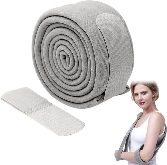 Verstelbare en Lichtgewicht Arm Loops voor Comfortabele Schouderondersteuning bij Blessures, Ademend en Ergonomisch Ontwerp voor Hand en Elleboog in Grijs